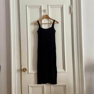 RD Style Black Ribbed Tank Dress – Size Medium